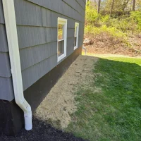 Gutter downspout leader drainage installation in Dutchess NY